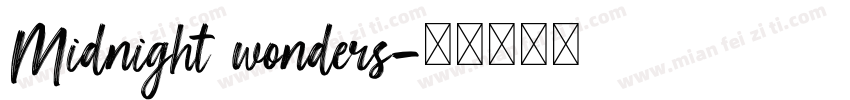Midnight wonders字体转换
